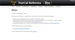 Desktop Screenshot of norcalreferees.com