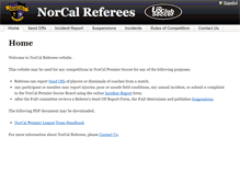 Tablet Screenshot of norcalreferees.com